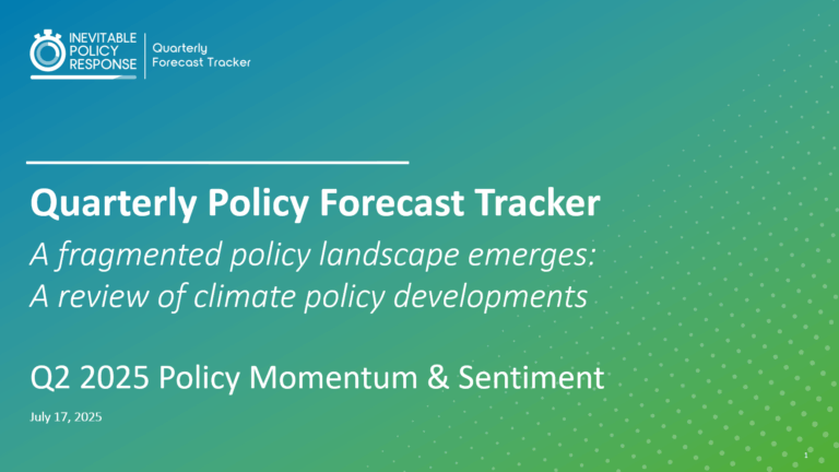 Quarterly Policy Forecast Tracker